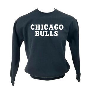 CHICAGO BULLS Classic Vintage Logo Pullover Crewneck, Sweatshirt - stretch y2k